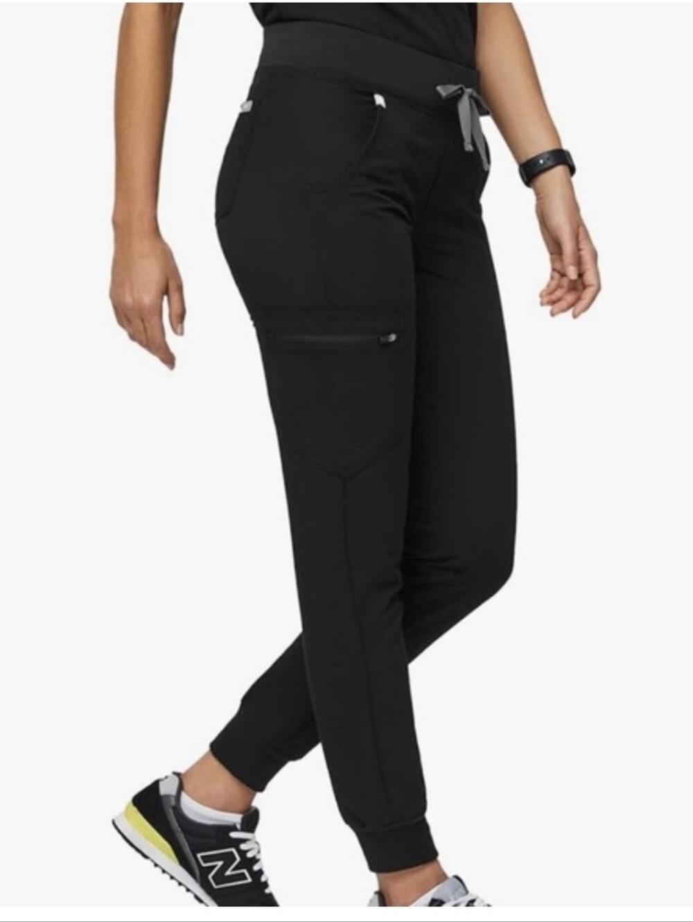 Figs Zamora Black Scrub Joggers Womens Size XXL